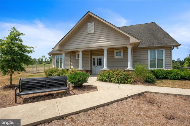 126 Backstretch Way, Prince Frederick, MD 20678 - view of front facade featuring covered porch and a shingled roof