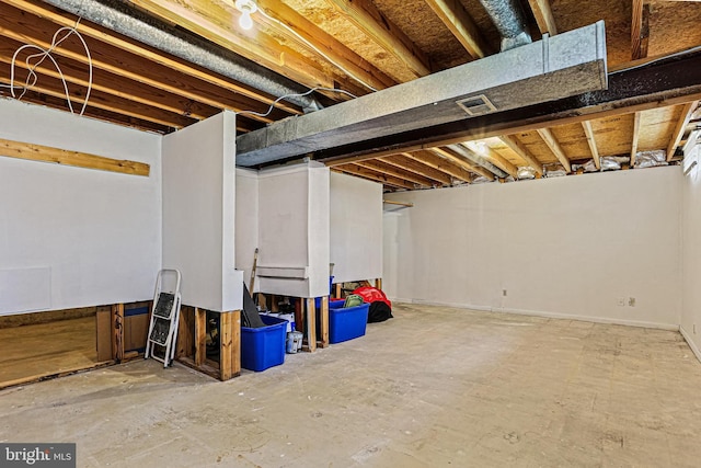 6786 Singletree Ct, Frederick, MD 21703 - view of unfinished below grade area