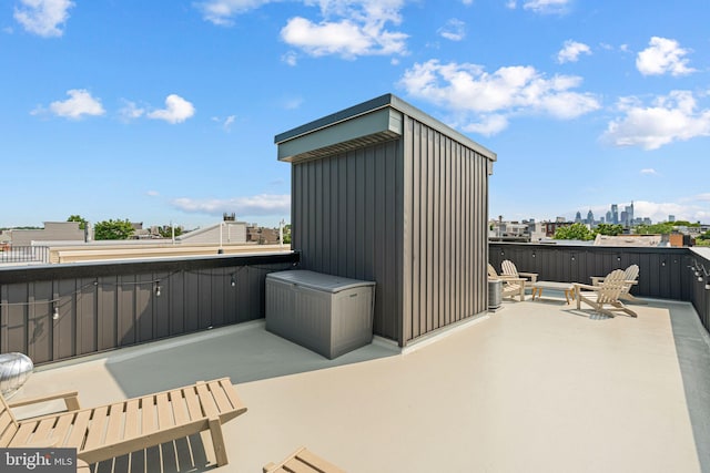 2206 E Fletcher St, Philadelphia, PA 19125 - view of patio / terrace featuring a view of city