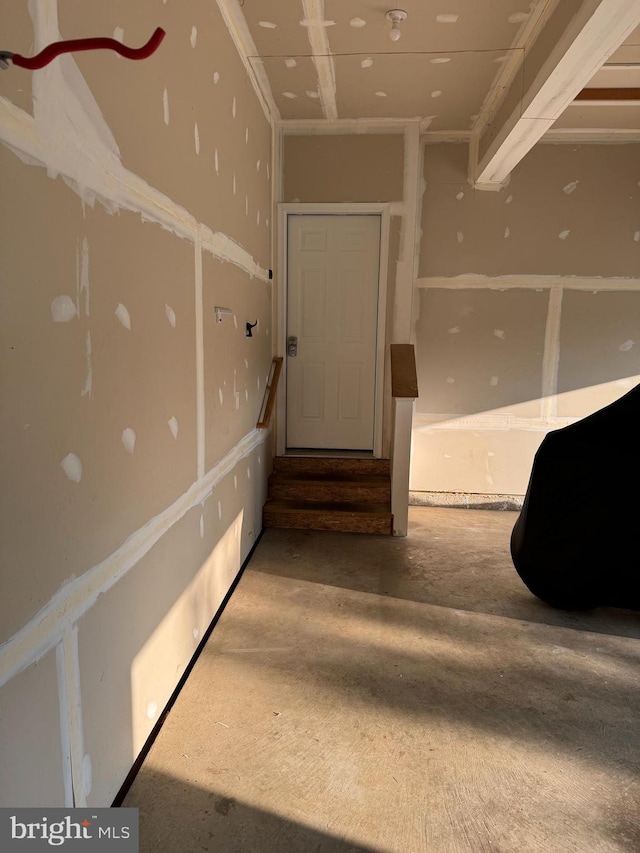 12916 Steam Mill Farm Dr, Brandywine, MD 20613 - stairway with concrete floors