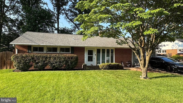 7209 Halifax Pl, Springfield, VA 22150 - ranch-style house with brick siding and roof with shingles