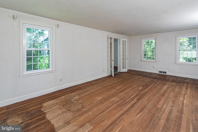 100 Carson Rd, Princeton, NJ 08540 - unfurnished room featuring hardwood / wood-style flooring, baseboards, and crown molding