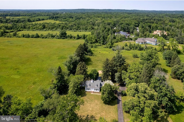 100 Carson Rd, Princeton, NJ 08540 - aerial view of property and surrounding area featuring a forest