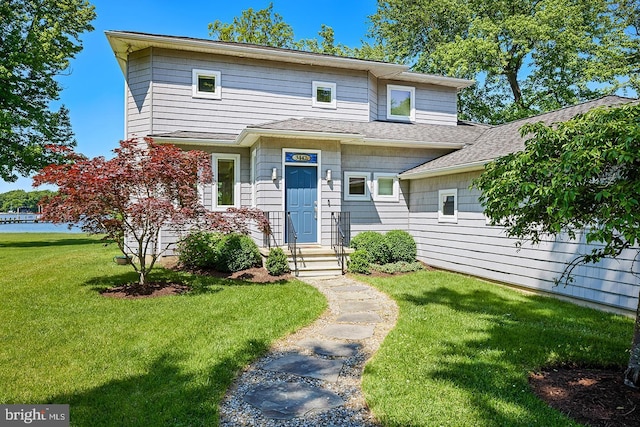 3442 Rockway Ave, Annapolis, MD 21403 - view of front facade featuring a front yard and roof with shingles