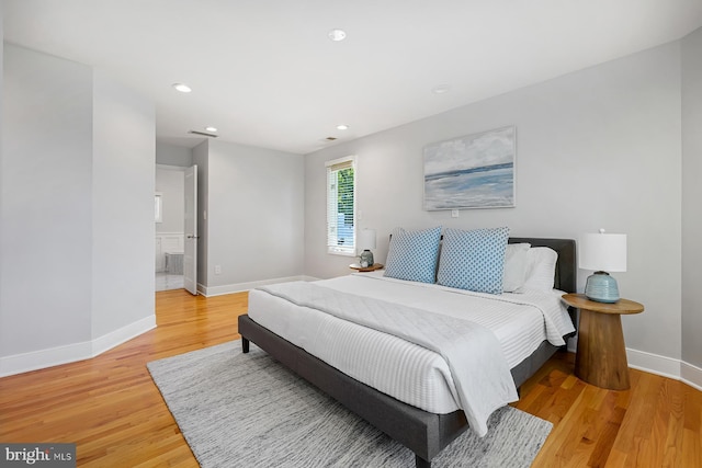 3442 Rockway Ave, Annapolis, MD 21403 - bedroom featuring baseboards, light wood-style floors, and recessed lighting