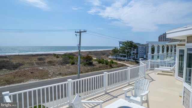 1107 Ocean Ave, Brigantine, NJ 08203 - balcony with view of water and beach