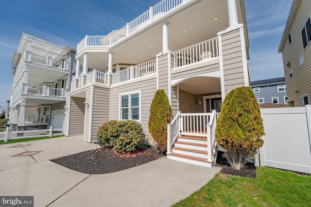1107 Ocean Ave, Brigantine, NJ 08203 - view of building exterior with concrete driveway