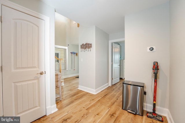 1107 Ocean Ave, Brigantine, NJ 08203 - corridor with baseboards and light wood-style flooring