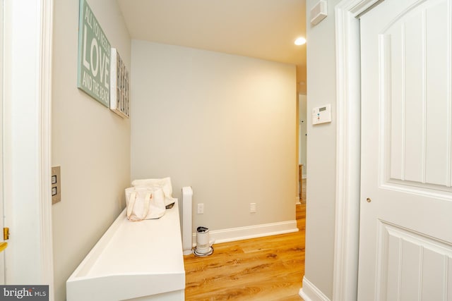 1107 Ocean Ave, Brigantine, NJ 08203 - washroom featuring wood finished floors, recessed lighting, and baseboards