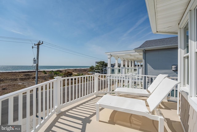 1107 Ocean Ave, Brigantine, NJ 08203 - balcony featuring view of water and beach