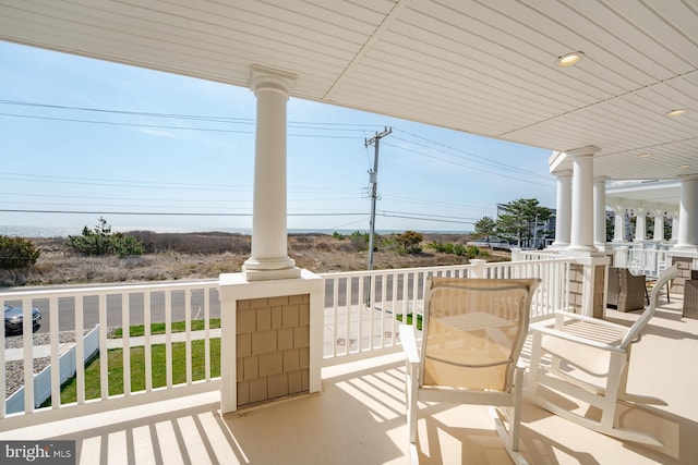 1107 Ocean Ave, Brigantine, NJ 08203 - view of patio with a balcony