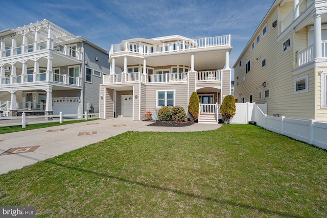1107 Ocean Ave, Brigantine, NJ 08203 - view of front of property featuring a garage and concrete driveway