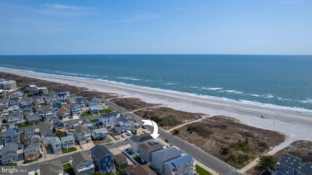 1107 Ocean Ave, Brigantine, NJ 08203 - drone / aerial view of waterfront with a beach
