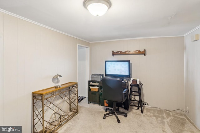 137 2nd St, Bordentown, NJ 08505 - carpeted office featuring ornamental molding