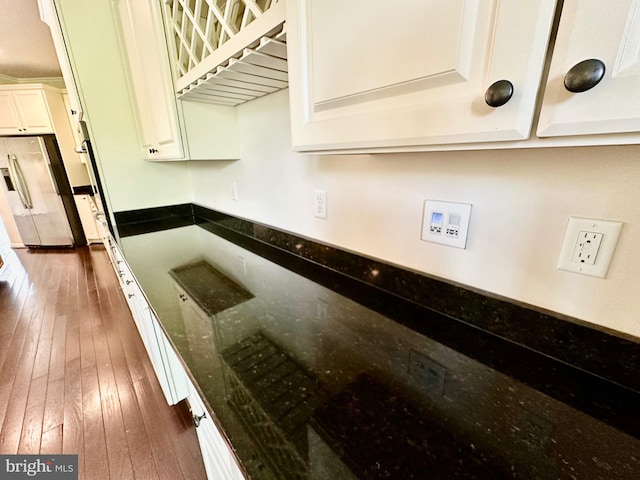 6967 Country Club Ter, New Market, MD 21774 - detailed view of refrigerator with ice dispenser and wood finished floors