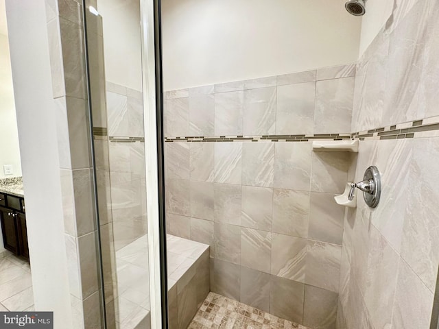 6967 Country Club Ter, New Market, MD 21774 - bathroom featuring a stall shower and vanity