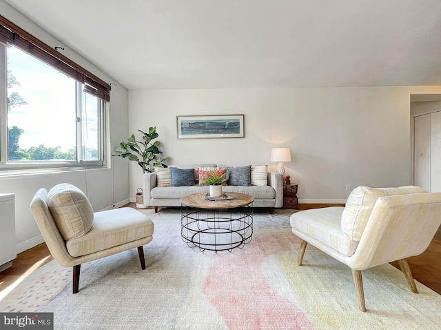 1900 Lyttonsville Rd NE Unit 509, Silver Spring, MD 20910 - living room with baseboards and wood finished floors