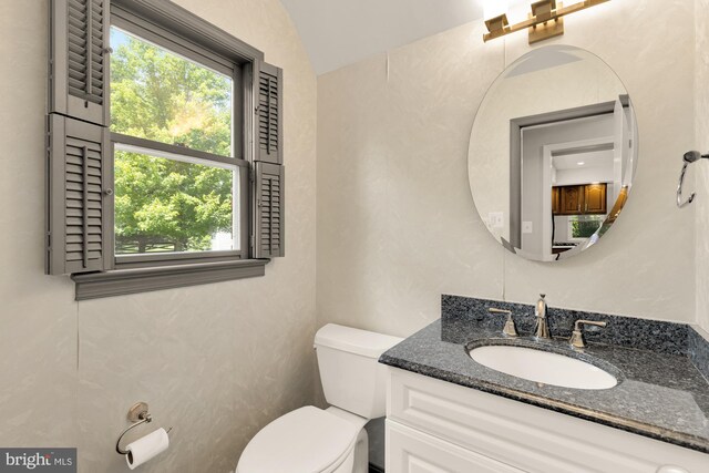 5404 Nedra Ave, Alexandria, VA 22310 - half bath with toilet, plenty of natural light, and vanity