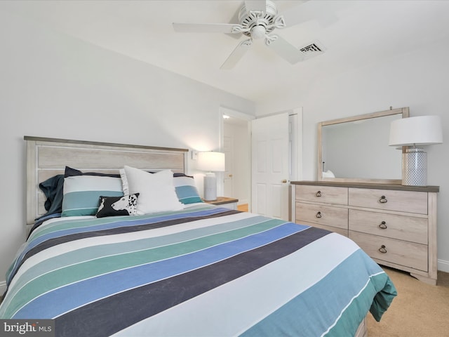 2054 Buckskin Cv, Auburn, PA 17922 - bedroom with light colored carpet, baseboards, and ceiling fan