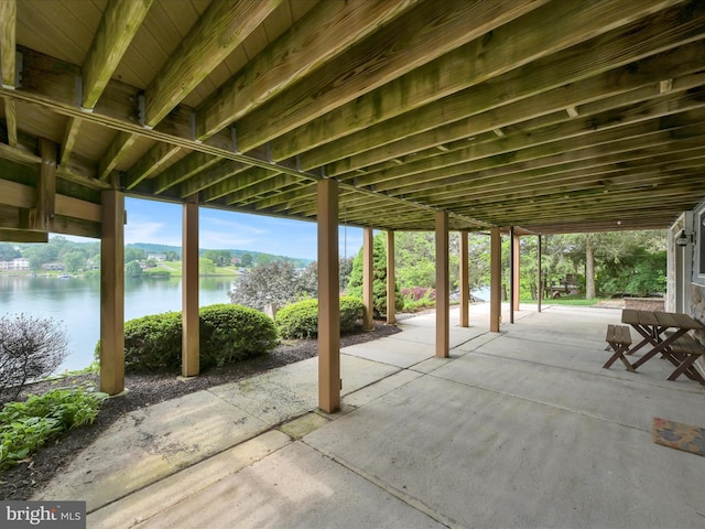 2054 Buckskin Cv, Auburn, PA 17922 - view of patio featuring a water view