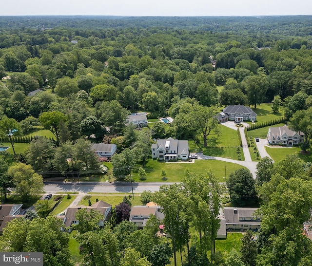 921 Coopertown Rd, Bryn Mawr, PA 19010 - aerial view of a heavily wooded area