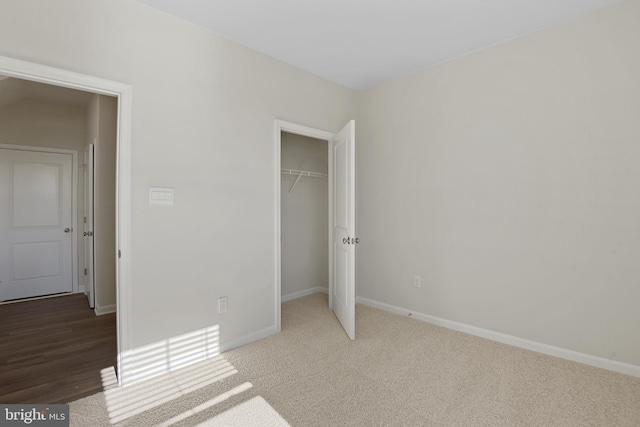 475 Ensemble Way, Frederick, MD 21701 - unfurnished bedroom featuring baseboards, a closet, and carpet floors