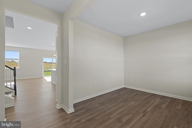 475 Ensemble Way, Frederick, MD 21701 - spare room with wood finished floors, baseboards, and recessed lighting