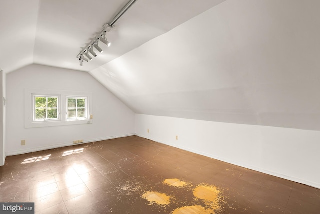 6914 6th St NW, Washington, DC 20012 - additional living space with lofted ceiling and baseboards