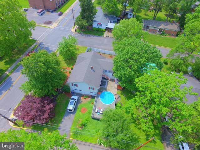 701 25th St, Huntingdon, PA 16652 - aerial view of a pool area