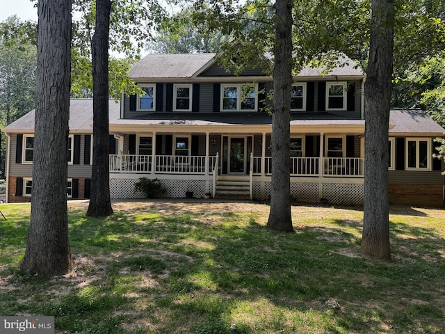12730 Gold Cup Trl, Manassas, VA 20112 - colonial-style house with a front lawn and a porch