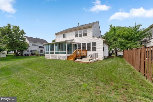 21788 Regents Park Cir, Sterling, VA 20166 - back of property featuring a sunroom