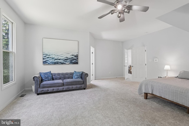 1012 Columbus Rd, Burlington, NJ 08016 - bedroom featuring carpet flooring, baseboards, and a ceiling fan