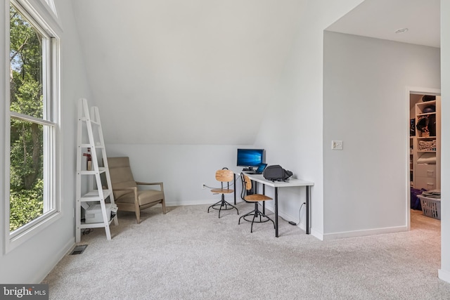 1012 Columbus Rd, Burlington, NJ 08016 - carpeted home office with plenty of natural light and baseboards