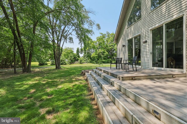 1012 Columbus Rd, Burlington, NJ 08016 - view of grassy yard featuring view of wooded area