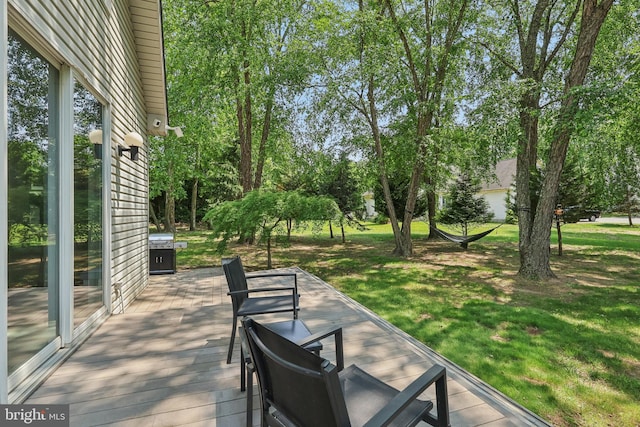 1012 Columbus Rd, Burlington, NJ 08016 - deck featuring a lawn