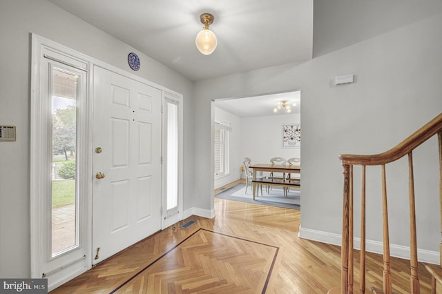 3 Monroe Ct, Plainsboro, NJ 08536 - entrance foyer with baseboards and stairs