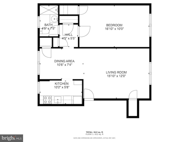 211 E Glebe Rd Unit C, Alexandria, VA 22305 - home floor plan