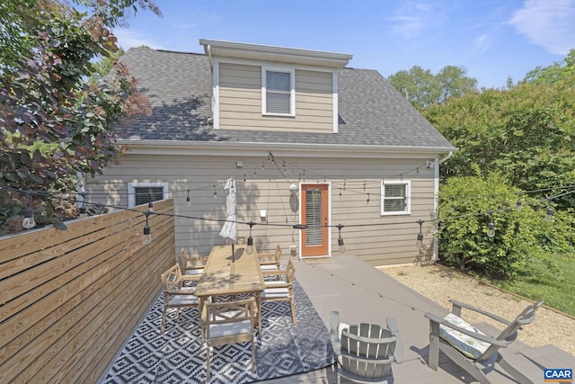 1012 Locust Ln, Charlottesville, VA 22901 - back of house with a shingled roof