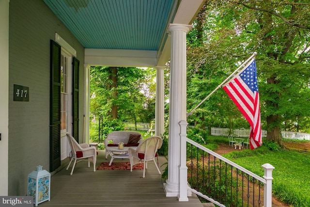 417 E Washington St, Charles Town, WV 25414 - view of wooden porch