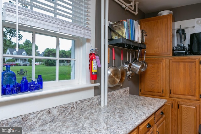 417 E Washington St, Charles Town, WV 25414 - kitchen view of brown cabinets