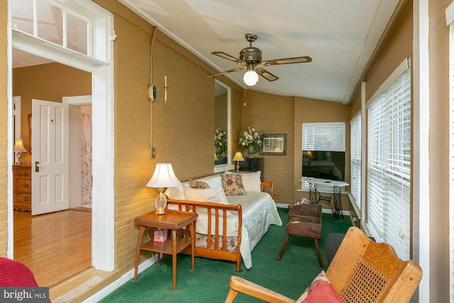 417 E Washington St, Charles Town, WV 25414 - bedroom with lofted ceiling and carpet floors