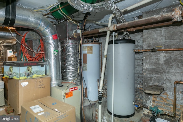 417 E Washington St, Charles Town, WV 25414 - utility room with water heater