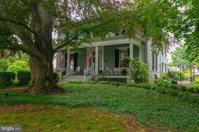 417 E Washington St, Charles Town, WV 25414 - view of front facade featuring covered porch