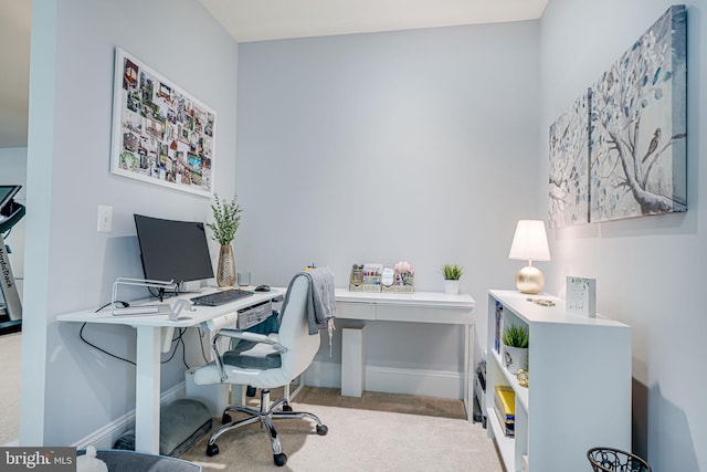6513 Manor Ridge Ct, Falls Church, VA 22043 - carpeted home office featuring baseboards
