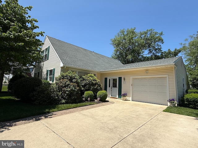 419 Saratoga Dr, Cherry Hill, NJ 08002 - view of front of property with driveway, a garage, and a shingled roof