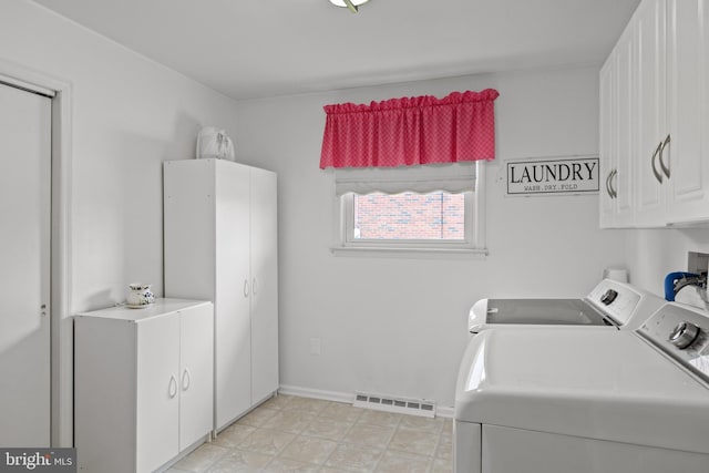 419 Saratoga Dr, Cherry Hill, NJ 08002 - washroom with cabinet space and washing machine and dryer