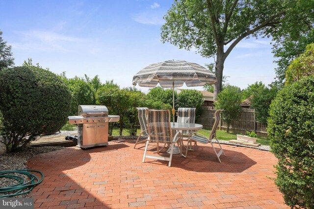 419 Saratoga Dr, Cherry Hill, NJ 08002 - view of patio / terrace featuring area for grilling and outdoor dining area