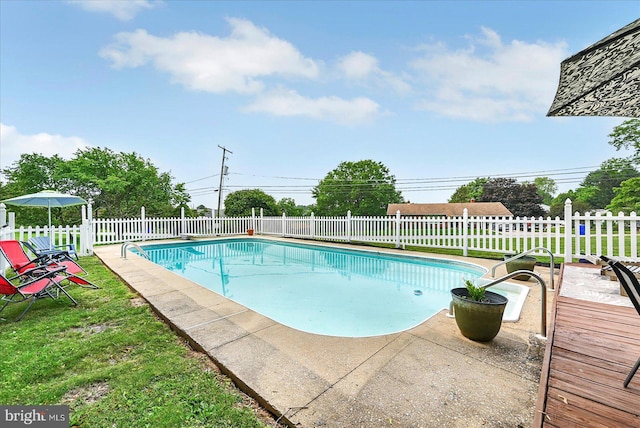 11 Thomas Cir, New Freedom, PA 17349 - view of pool featuring a fenced backyard and a patio