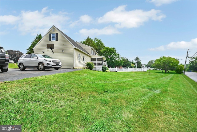 11 Thomas Cir, New Freedom, PA 17349 - view of property exterior featuring a sunroom and driveway
