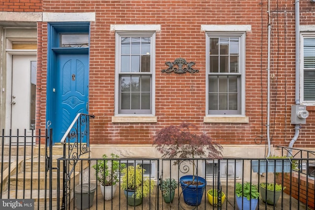 1733 S 10th St, Philadelphia, PA 19148 - view of exterior entry with brick siding